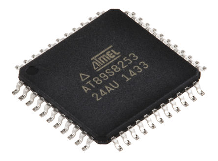 Microchip - AT89S8253-24AU - Microchip AT89S ϵ 8 bit 8051 MCU AT89S8253-24AU, 24MHz, 2 kB12 kB ROM , 256 B RAM, TQFP-44		