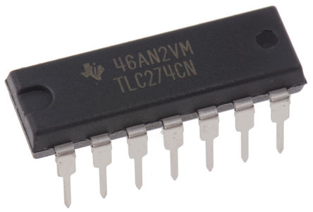 Texas Instruments - TLC274CN - Texas Instruments TLC274CN · Ŵ, 1.7MHz, 5  15 VԴѹ, CMOS, 14 PDIPװ		