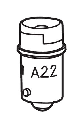 Omron - A22-24AR - Omron A22-24AR LED , ʹ A22 ֹͣ		