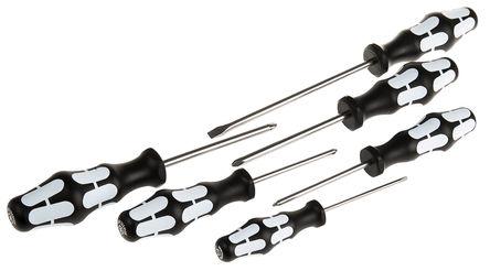 Wera - 05032063001 3334/3350/3355/6 - Wera 6件装 不锈钢 多种刀头 螺丝刀套件 05032063001 3334/3350/3355/6		