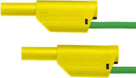 Schutzinger - VSFK 6000 / 2.5 / 50 / GNGE - Schutzinger VSFK 6000 / 2.5 / 50 / GNGE 绿色/黄色 测试引线, 32A额定电流, 1kV, 插头至公, 50cm长		