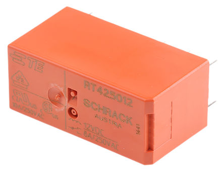 TE Connectivity - RT425012 - TE Connectivity RT425012 ˫��˫�� PCB ��װ �Ǳ����̵���, 12V dc		
