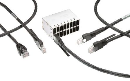 TE Connectivity - 2057133-1 - TE Connectivity 8P x 8 ˿· Cat5eCat6a ĸ RJ45  2057133-1, UTP , 尲װͨ, ͭо		