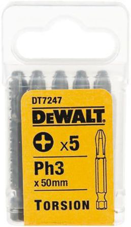 DeWALT - DT7247R-QZ - Dewalt 5װ PH3 ˿ͷ DT7247R-QZ Phillips ʮͷ		