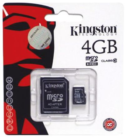 Kingston - SDC10/4GB - Kingston 4 GB 66X MicroSDHC		