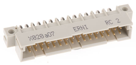 ERNI - 384265 - ERNI ERNIPRESS ϵ 2  32 · 2.54mm ھ ֱ DIN 41612 ͷ 384265, B/2 C1C2ȼ, Ӷ˽, 2A		