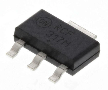 ON Semiconductor - LM317MSTT3G - ON Semiconductor LM317 ϵ LM317MSTT3G ѹ, Ϊ 40 V, 1.2  37 V, 4%ȷ ɵ, 250mA, 3+Tab SOT-223		