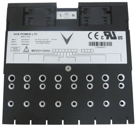 Vox Power - NEVO+1200S - Vox Power 1200W 6 ǶʽģʽԴ SMPS NEVO+1200S, 120  370 V dc, 85  264 V ac, 4.8  5.2V, 1A		
