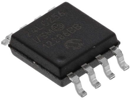 Microchip - 24LC256-I/SM - Microchip 24LC256-I/SM  EEPROM 洢, 256kbit,  - I2Cӿ, 900ns, 2.5  5.5 V, 8 SOIJװ		