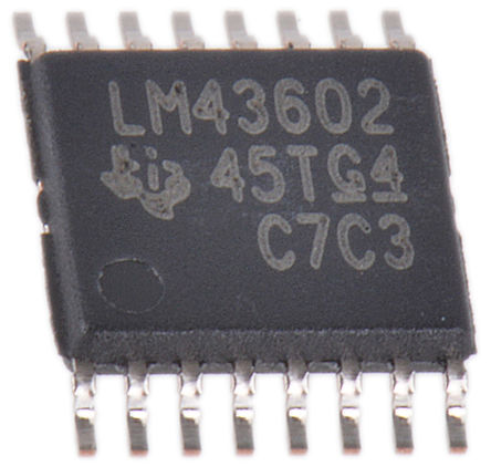 Texas Instruments - LM43602PWPT - Texas Instruments LM43602PWPT ѹ ѹ, 3.5  36 V, 2A, 1  28 V, 2.2 MHz߿Ƶ, 16 HTSSOPװ		