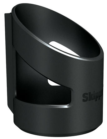 Skipper - San01 - Skipper 80mm长 黑色 手部消毒剂支架 San01, 80 (W) x 91 (D) x 109 (H)mm, 使用于 Skipper 装置，线带夹持器/卷收器，吸盘固定器/卷收器，立柱和套圈，吸盘支架		