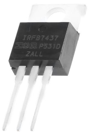 Infineon - IRFB7437PBF - Infineon StrongIRFET ϵ Si N MOSFET IRFB7437PBF, 195 A, Vds=40 V, 3 TO-220ABװ		