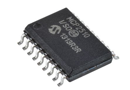 Microchip - MCP2510-I/SO - Microchip MCP2510-I/SO 5MBps CAN , ֧CAN 1.2CAN 2.0ACAN 2.0B׼, ˯ߣϵ, 18 SOIC Wװ		