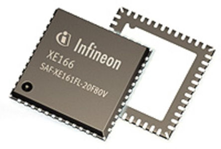 Infineon - SAF-XE162HL-12F80LAA - XE166 ϵ Infineon 16 bit C166 MCU SAF-XE162HL-12F80LAA, 80MHz, 96 kB ROM , 4 kB, 6 kB RAM, LQFP-64		