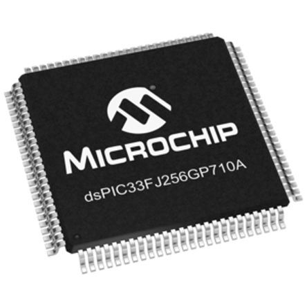 Microchip - DSPIC33FJ256GP710A-I/PT - Microchip dsPIC33F ϵ 16 bit dsPIC MCU dsPIC33FJ256GP710A-I/PT, 40MIPS, 256 kB ROM , 30 kB RAM, TQFP-100		