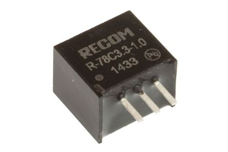 Recom - R-78C3.3-1.0 - Recom 3.3W ѹ R-78C3.3-1.0, 7  42V, 3.3V, 1A SIP 3 װ		