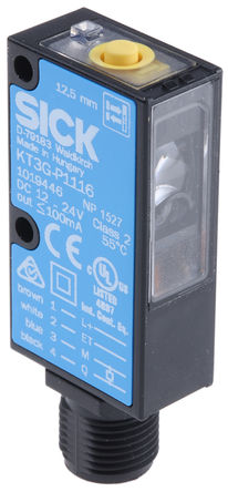 Sick - KT3G-P1116 - Sick 12.5 mm ɫ LED ɫ괫 KT3G-P1116, PNP, 100 mA, 12  24 V ֱԴ, IP67		
