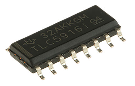 Texas Instruments - TLC5916ID - Texas Instruments TLC5916ID 8 LED , 3.3 V5 V, 16 SOICװ		