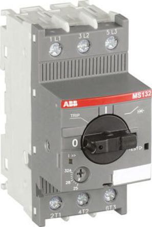 ABB - 1SAM350000R1011 - ABB MS132 系列 7.5 kW 3P 手动 电动机保护断路器 1SAM350000R1011, 690 V 交流, 1/3相, IP20		