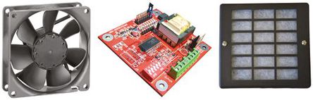 ebm-papst - 4312-KR1 - ebm-papst 5W 2800rpm 滚珠轴承 风扇套件 4312-KR1, 6 → 15 V 直流电源, 170m3/h气流量, 119 x 119 x 32mm		