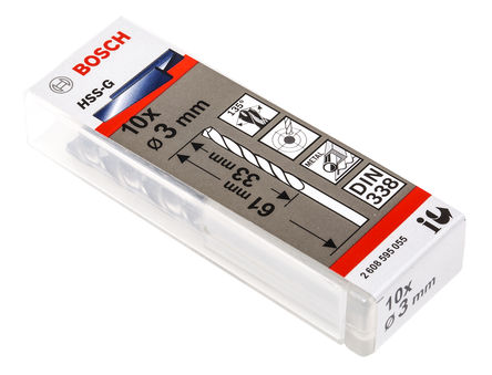 Bosch - 2608595055 - Bosch 3mmֱ ٸ  ͷ 2608595055, 135, 3mm ֱ, 61 mmܳ		
