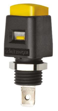 Schutzinger - ESD 498 / GE - Schutzinger ESD 498 / GE 黄色 香蕉插头, 33 V ac, 70 V dc 16A, 镀镍触点		