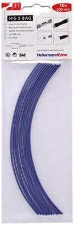 HellermannTyton - 308-30161 - HellermannTyton ɫ ϩ ׹ HIS-3 BAG 1.5/0.5 BLUE, 3:1, 1.5mmֱ, 20cm		