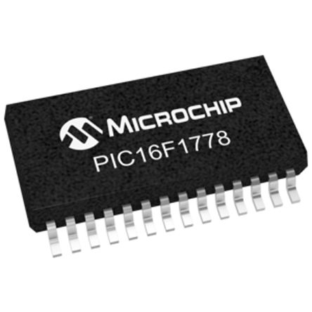 Microchip - PIC16F1778-I/SS - Microchip PIC16 ϵ 8 bit PIC MCU PIC16F1778-I/SS, 32MHz, 28 kB ROM , 2 kB RAM, SSOP-28		