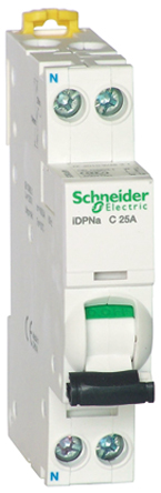 Schneider Electric - A9P08620 - Schneider Electric Acti 9 iDPN ϵ 1 + N 20 A MCB A9P08620, 4500 A Ͽ, C բ		