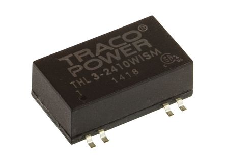 TRACOPOWER - THL 3-2410WISM - TRACOPOWER THL 3WISM ϵ 3W ʽֱ-ֱת THL 3-2410WISM, 9  36 V ֱ, 3.3V dc, 600mA, 1.5kV dcѹ, 75%Ч		