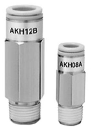 SMC - AKH04A-M5 - SMC AKH ϵ ֹط ܽͷ AKH04A-M5, -100 kPa  1 MPa, -5  +60 (Ambient and Fluid)C		