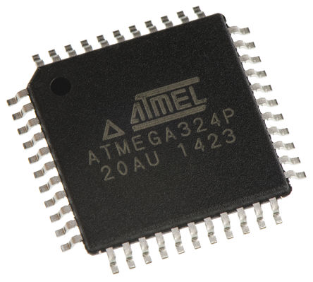 Microchip - ATMEGA324P-20AU - Microchip ATmega ϵ 8 bit AVR MCU ATMEGA324P-20AU, 20MHz, 1 kB32 kB ROM , 2 kB RAM, TQFP-44		