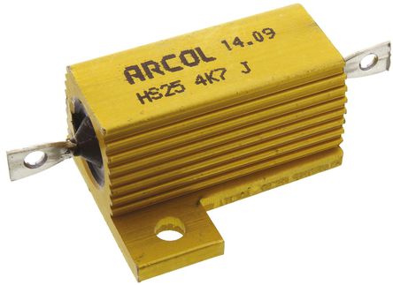 Arcol - HS25 4K7 J - Arcol HS25 ϵ HS25 4K7 J 25W 4.7k 5%  尲װ̶ֵ, Ӷ, Ƿװ		