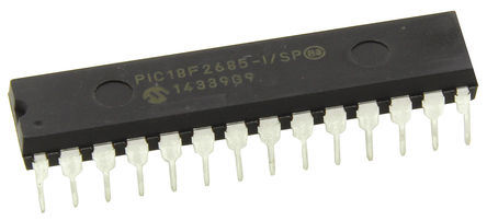 Microchip - PIC18F2685-I/SP - Microchip PIC18F ϵ 8 bit PIC MCU PIC18F2685-I/SP, 40MHz, 96 kB ROM , 3328 B RAM, SPDIP-28		