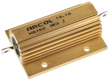 Arcol - HS100 3R3 J - Arcol HS100 ϵ HS100 3R3 J 100W 3.3 5%  尲װ̶ֵ, Ӷ, Ƿװ		