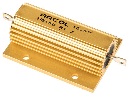 Arcol - HS100 R1 J - Arcol HS100 ϵ HS100 R1 J 100W 100m 5%  尲װ̶ֵ, Ӷ, Ƿװ		