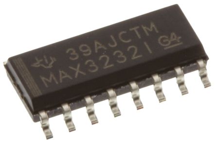 Texas Instruments - MAX3232ID - Texas Instruments MAX3232ID 250kbps ·շ, RS-232ӿ, 2-TX 2-RX, 3.3 V5 VԴ, 16 SOICװ		