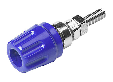 Hirschmann Test & Measurement - 930099102 - Hirschmann 930099102 蓝色 4mm 插座, 30 V ac, 60 V dc 16A, 镀镍触点		