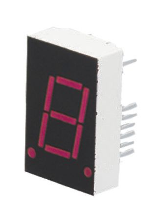 Broadcom - HDSP-N151 - Broadcom 1ַ 7  ɫ LED  HDSP-N151, 14 mcd, ҲС, 20.3mmַ, ͨװװ		