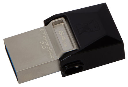 Kingston - DTDUO3/64GB - Kingston DataTraveler Micro 64 GB USB 3.0 U DTDUO3/64GB		