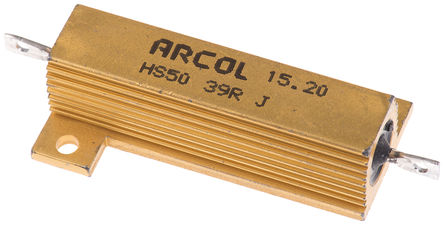 Arcol - HS50 39R J - Arcol HS50 ϵ HS50 39R J 50W 39 5%  尲װ̶ֵ, Ӷ, Ƿװ		