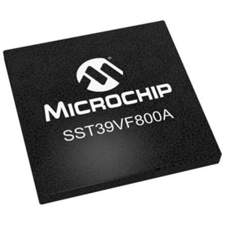 Microchip - SST39VF800A-70-4C-B3KE - Microchip SST39VF800A-70-4C-B3KE , 8Mbit (512K x 16 λ), нӿ, 70ns, 2.7  3.6 V, 48 TFBGAװ		