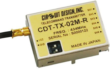 Low Power Radio Solutions - CDT-TX-02M-R - Low Power Radio Solutions Ƶ CDT-TX-02M-R, 434 MHzƵ, MSKƼ, 3  12V		