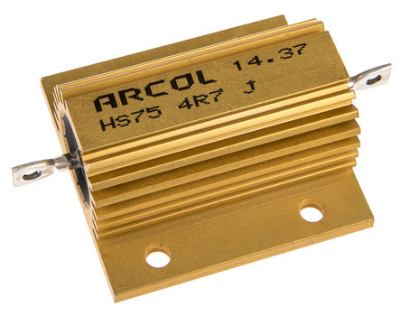 Arcol - HS75 4R7 J - Arcol HS75 ϵ HS75 4R7 J 75W 4.7 5%  尲װ̶ֵ, Ӷ, Ƿװ		