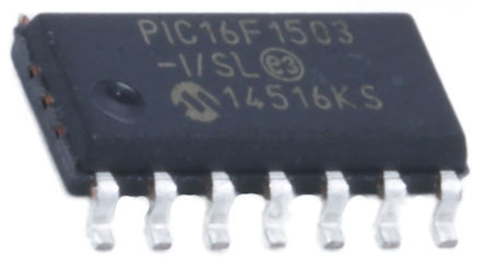 Microchip - PIC16F1503-I/SL - PIC16F ϵ Microchip 8 bit PIC MCU PIC16F1503-I/SL, 20MHz, 2048  ROM , 128 B RAM, SOIC-14		