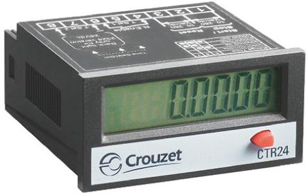 Crouzet - 87622161 - Crouzet 8λ LCD ּ 87622161, 0  99999.99 h, 0  9999999.9 sʾΧ, , 4  30 V ֱԴ		