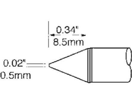 Metcal - SFV-CN05 - Metcal SFV ϵ, 0.5 mm ֱԲ׶ ͷ		