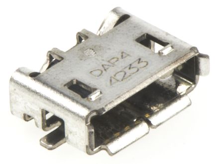 TE Connectivity - 1981584-1 - TE Connectivity ֱ SMTװ ĸ micro USB  1981584-1, AB v2.0, 30 V , 1A		