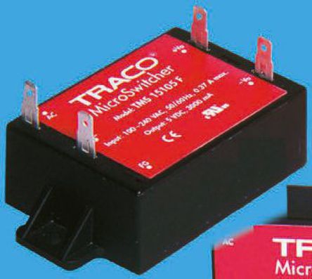 TRACOPOWER - TMS 25212F - TRACOPOWER 25W 2 ǶʽģʽԴ SMPS TMS 25212F, 110  375 V dc, 85  264 V ac, 12V dc, 1A, 78%Ч		