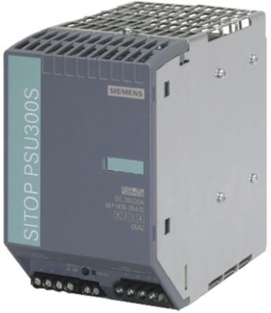 Siemens - 6EP1436-2BA10 - Siemens 480W ģʽ DIN 尲װԴ 6EP1436-2BA10, 91%Ч, 550V ac, 20A, 24V dc 24V dc/		